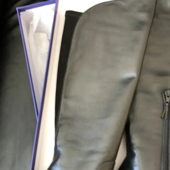 Stuart Wetzman PARKWAY black soft leather boots. Size 7​ - Picture 9 of 10